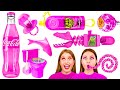 ピンクの食べ物だけを24時間食べるチャレンジ | 面白い瞬間 TeamTeen Challenge