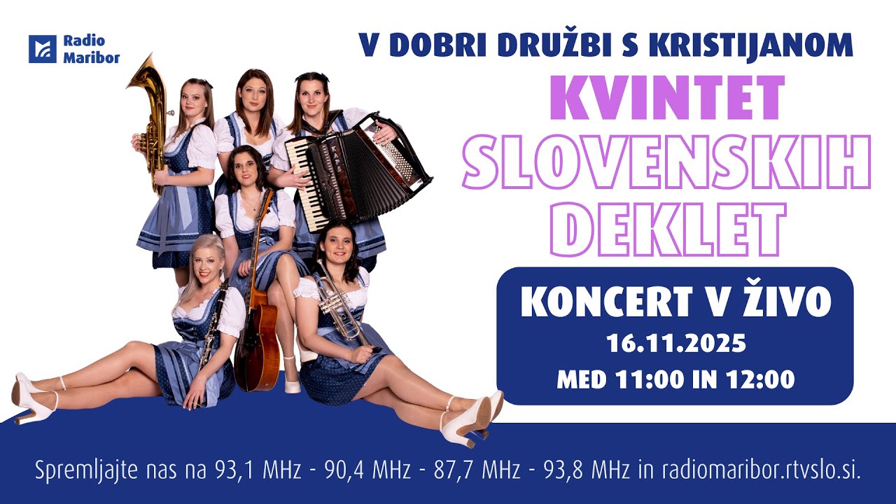 🎶 V dobri družbi s Kristijanom – Kvintet slovenskih deklet (v živo) 🎶