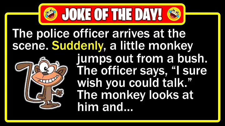 🤣 BEST JOKE OF THE DAY! - A monkey witness leaves the cop with one wild answer... | Funny Dad Jokes