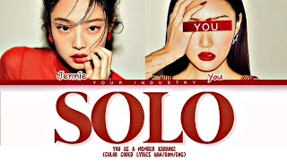 [KARAOKE] JENNIE - SOLO (2 members ver.) (Color Coded Lyrics)
