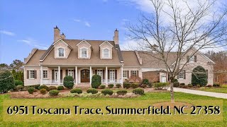Lakefront Home For Sale in Summerfield, North Carolina | 6951 Toscana Trace, Summerfield, NC 27358
