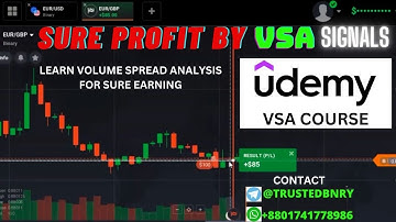 Udemy Course Volume Spread Analysis VSA for Binary Option Trading sure profit sure success