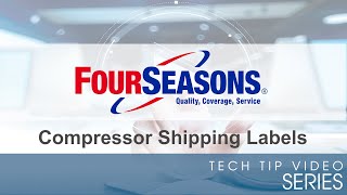 Compressor Shipping Labels
