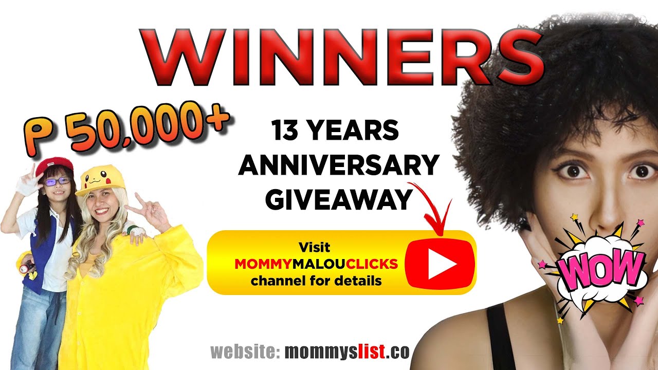 MommysList Online Shop 13 Years Story, Giveaway Winners!
