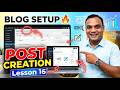 Website Design Course Lesson 16 | SEO Blog & Post Setup in WordPress (Hindi)