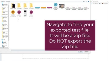 Create a New Test from Zip File in Eduphoria Aware