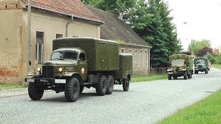 Militärfahrzeugtreffen 2014 Ausfahrt Garnisonschau Jüterbog ЗИЛ157  Tatra-813 Tatra-148 Zil-131 NVA