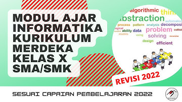 modul ajar informatika kelas 10 SMA/SMK Kurikulum Merdeka 1 dan 2 Revisi Terbaru