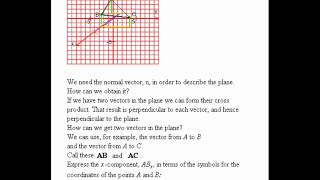 Equation of Plane through 3 Points