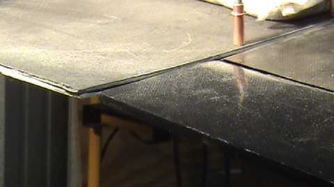 Experimental Aircraft Build 0074 Fairing in of Aileron to Winglet trailing edge.