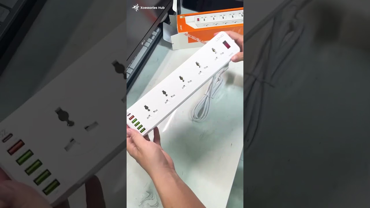 10 Ac Outlets Universal Power Strip (3usb-C 3usb-A) Ldnio Sc10610c.