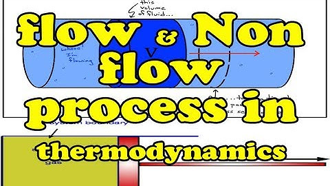 what is flow and non flow process in thermodynamics in hindi | explain flow and non-flow process