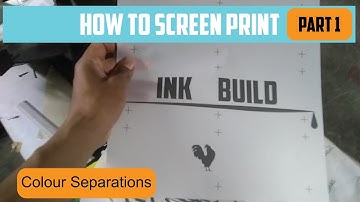 How To Screen Print Part 1 | Colour Separation & Film Printing
