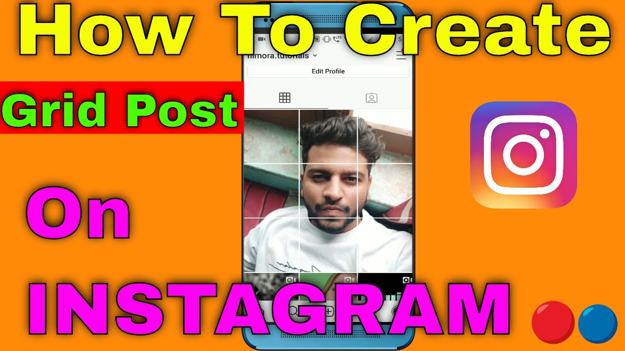 How To Create Grid Post on Instagram| Big Square Post|🔥