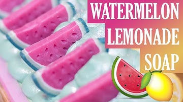 How To Make Soap Watermelon Embeds | Watermelon Lemonade Soap