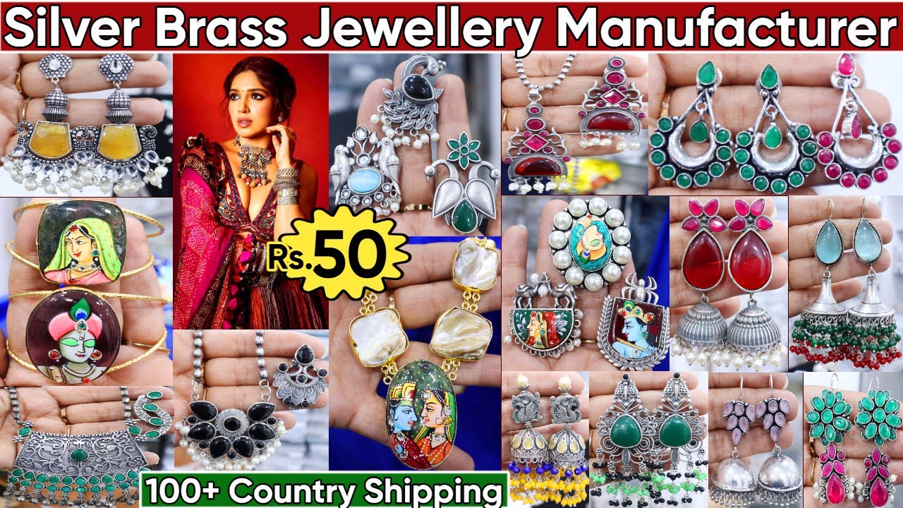Latest Trendy Celebrity German Silver & Brass Oxidised Jewellery Collection 2025 | Jaipuri Jewellery
