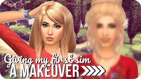 GIVING MY FIRST EVER SIM A MAKEOVER 🙈 | Sims 4 Create A Sim Tag
