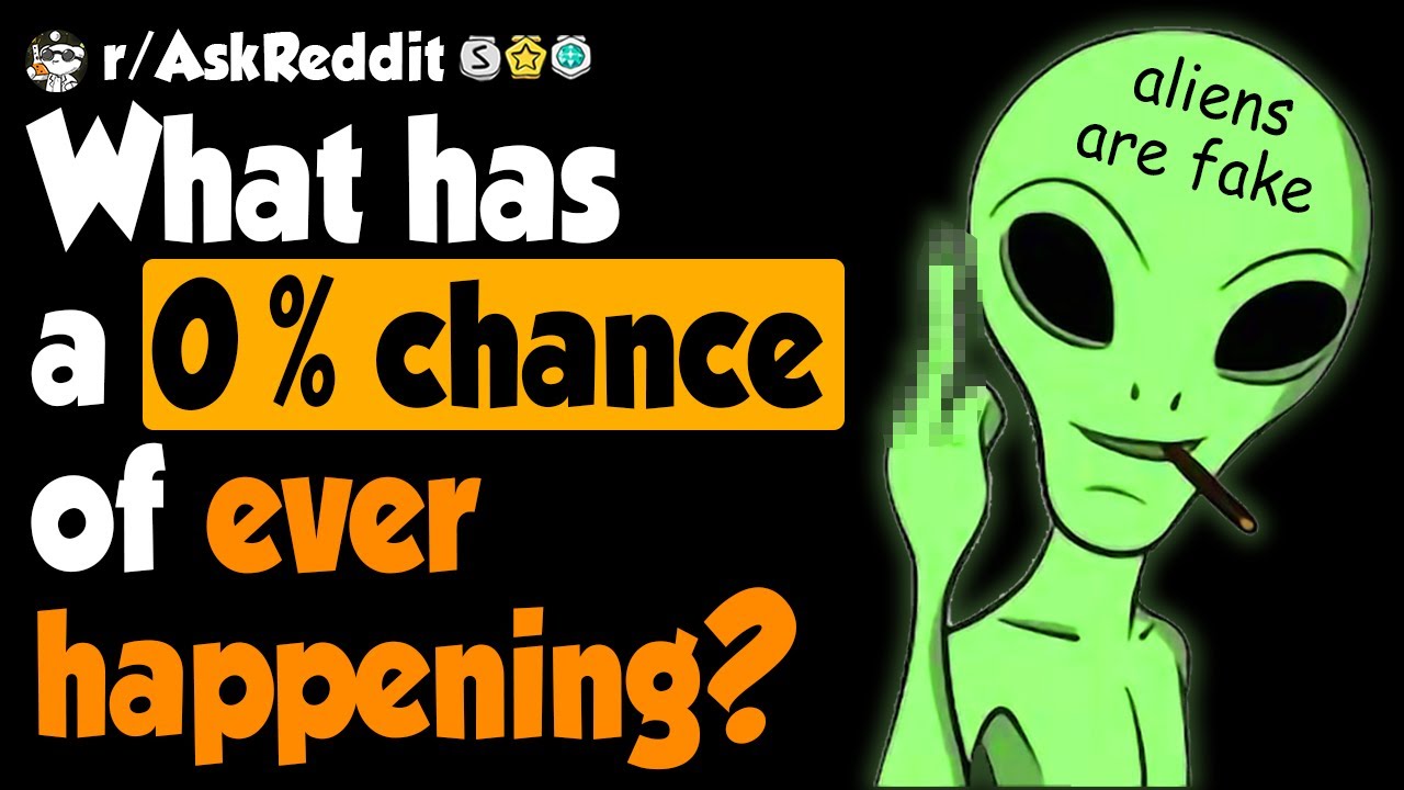 What has a 0% chance of ever happening?