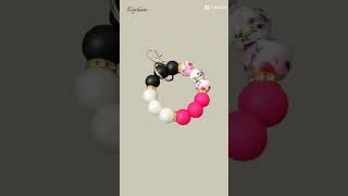 Wristlet Keychains #beads #best #wristlet #preppy #trendingvideo #hello #art