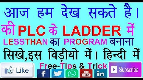 Mitsubishi Plc ladder less than.