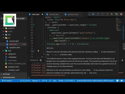 Tutorial #37 - Outputting Widgets Conditionally(Flutter App Development Tutorials)