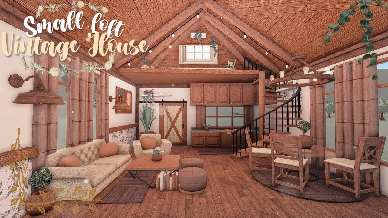 BLOXBURG: Small Loft Vintage House | speedbuild ♡ - YouTube