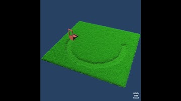 satisfying grass cutting made with blender #satisfying