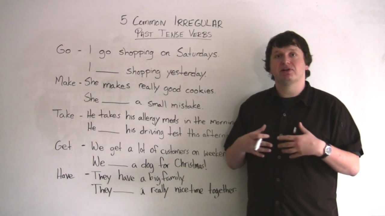 5 Common Irregular Past Tense Verbs · engVid
