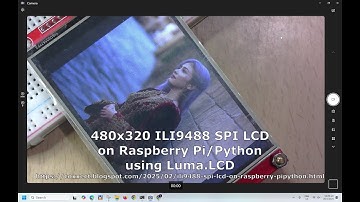 ILI9488 SPI LCD on Raspberry Pi/Python using Luma.LCD