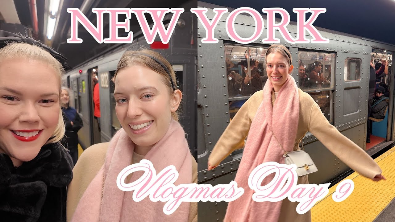 День 9: Vlogmas: поездка на винтажном поезде 1930-х годов, праздничный рынок на площади Колумбус-...