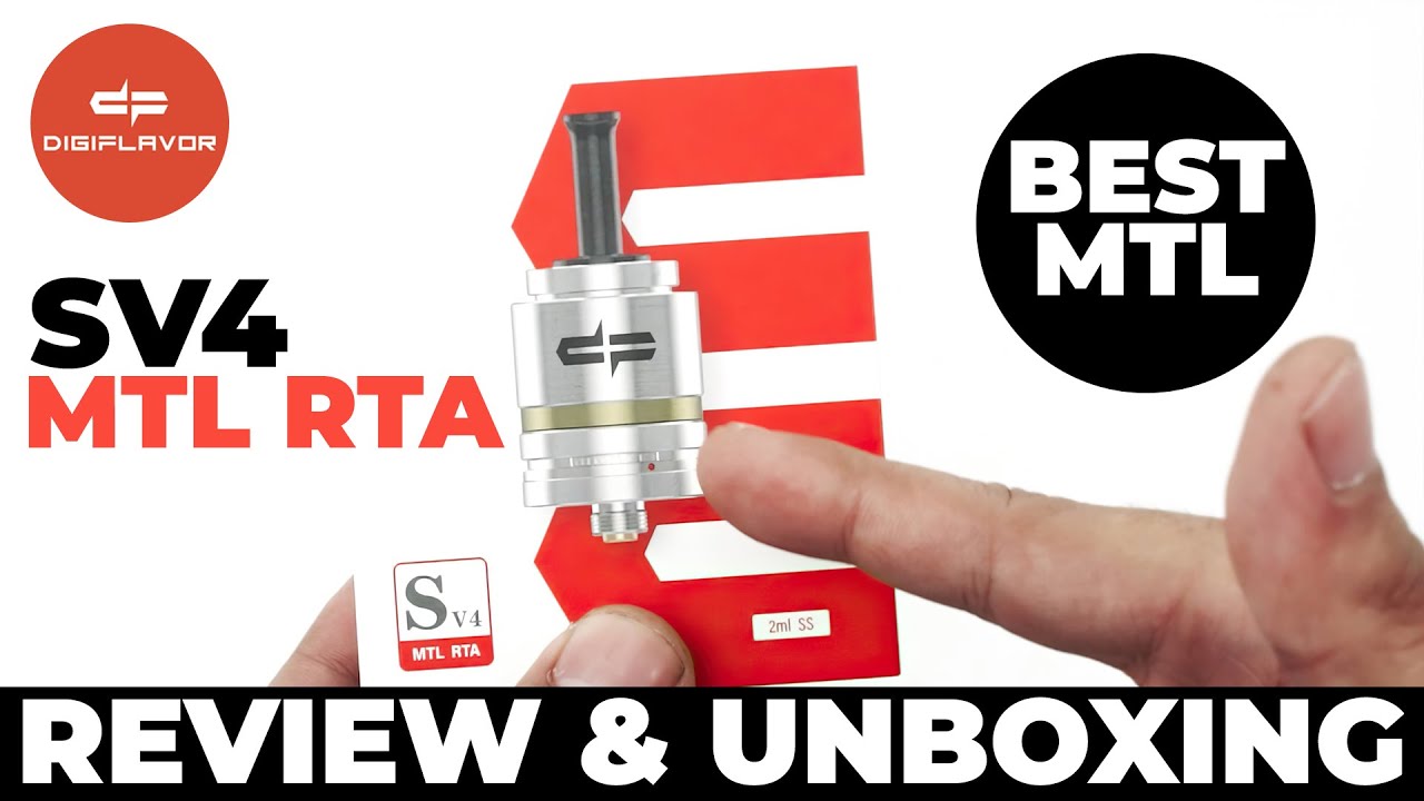 DIGIFLAVOR SIREN V4 MTL RTA SV4 BEST MTL RTA??? REVIEW & UNBOXING