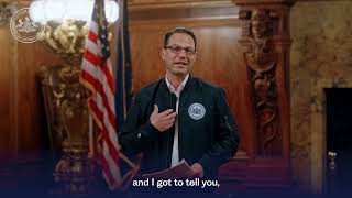 Governor Shapiro Reacts to his 1993 State of the University Address