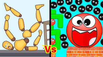 RAGDOLL BREAK vs HIDE BALL - Satisfying ASMR Max All Levels Android, iOS Gameplay