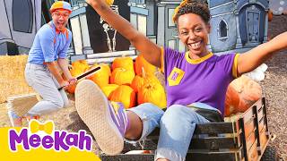going pumpkin patch blippi getting ready halloween