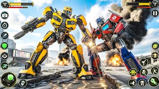 Bumblebee Optimus Nice Robot Fighting Jet Car Transformation Robot Game Fight - Android Gameplay