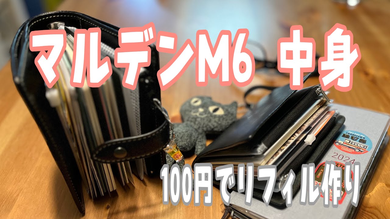 マルデンの中身を🌼100均のグッズで作る💕【100均のファイル活用🌈と手帳タイム】No.2