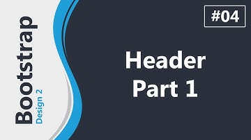 Twitter Bootstrap 3 Design 2 In Arabic #04 - Creating Header Part 1