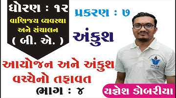 STD 12 B.A. Ch 7 (અંકુશ) ભાગ 4 | STD 12 BA Ch 7 | ધોરણ 12 બી.એ. પ્રકરણ 7 અંકુશ Yagnesh dobariya