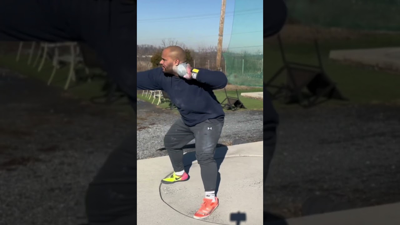 SMACKING A SHOT PUT! 
