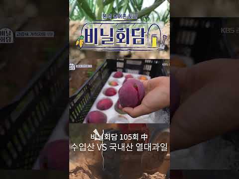 🥭수입산 <strong>열대과일</strong> VS 국내산 <strong>열대과일</strong>🍈ㅣ비닐회담 105회 #shorts #kbs창원 #농촌 #비닐회담