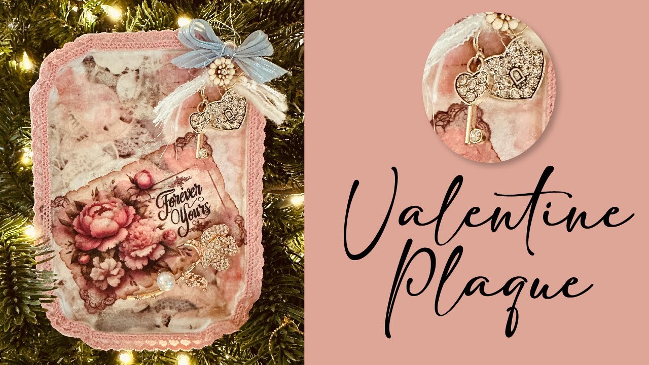 Darling Valentine Plaque | Decorative Valentine's Day Plaque with Bling