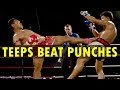 When teeps beat punches  muay thai teep highlight