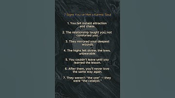7 Signs You’ve Met a Karmic Soul