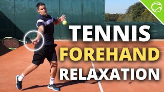 Tennis Forehand Tip - ONE Simple TRICK To Stay Loose & Relaxed screenshot 1