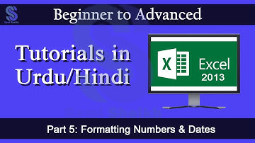 MS Excel Tutorial | Formatting Numbers & Dates | Learn MS Excel in Urdu/Hindi | Part 5