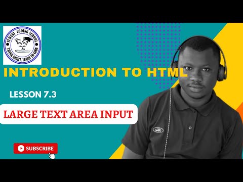Lesson 7.3:  Inserting Text Area