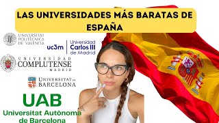 ESTAS son las 5 Universidades más BARATAS de España 🇪🇸 by Minerva Chertó  1,270 views 8 months ago 3 minutes, 4 seconds