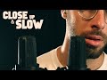 Close up and slow whispers  relaxing male asmr