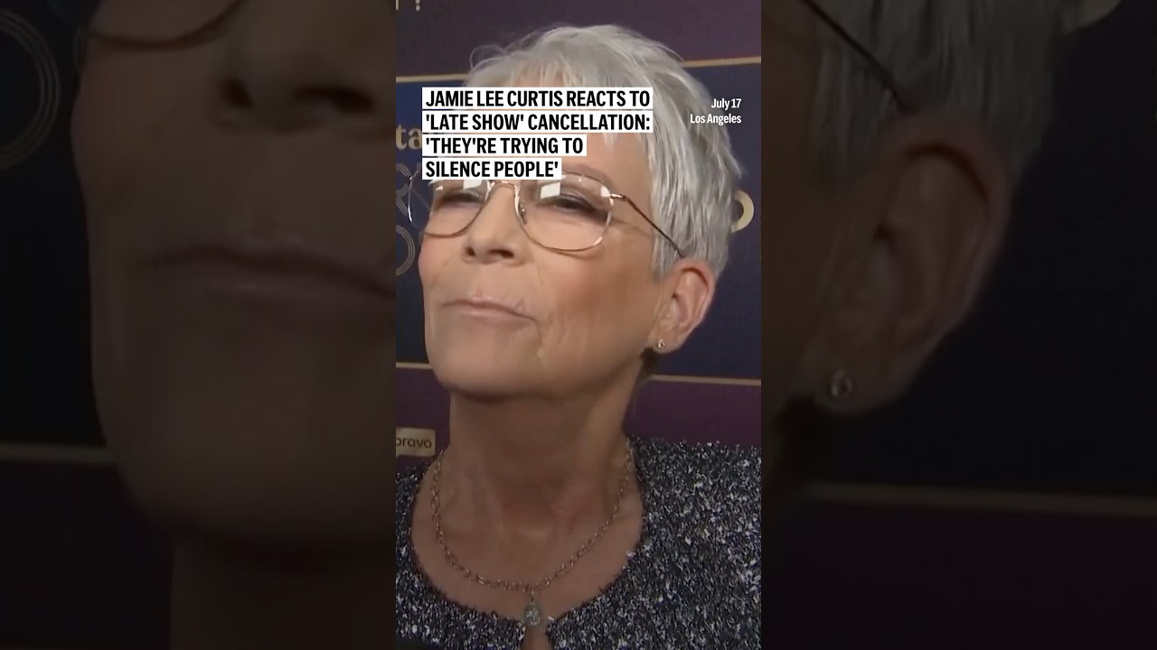 Jamie Lee Curtis reacts to 'Late Show' cancellation:'They're trying to silence people'