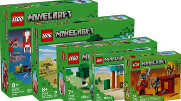 All LEGO Minecraft Sets January 2025 Compilation Speed Build Reviews